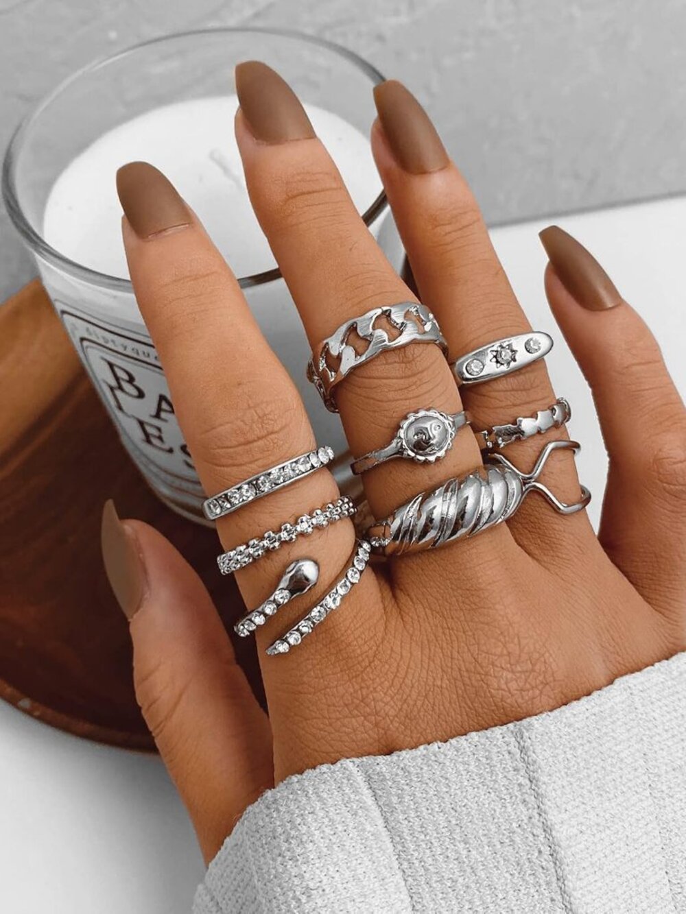 68 Pcs Gold Knuckle Rings Set for Women, Stackable Boho Joint Finger Midi Rings - Picture 2 of 7